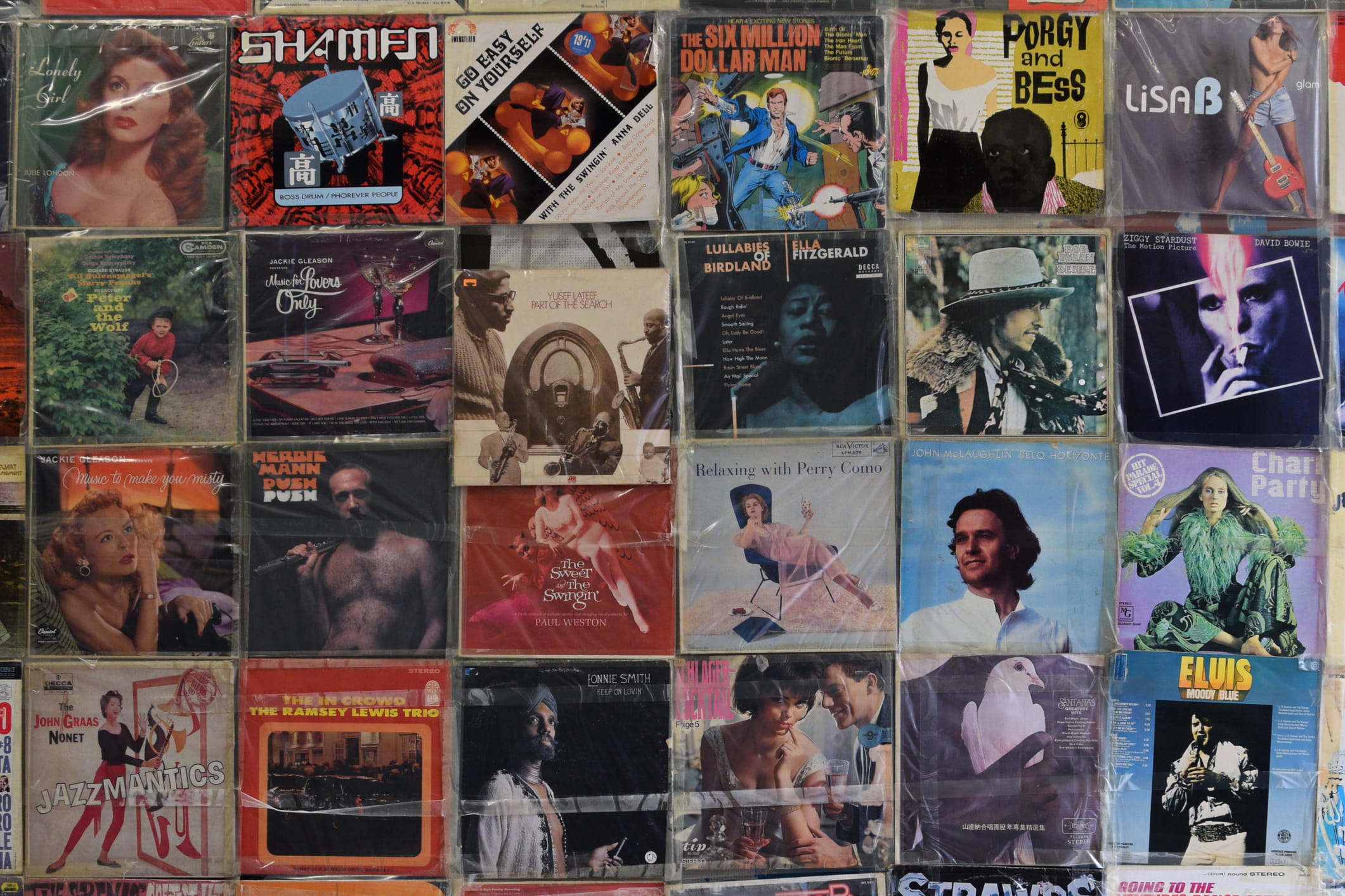 Music Record Collage